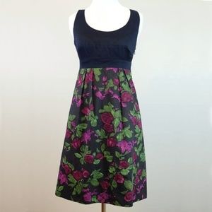 Anthropologie Moulinette Soeurs Black Floral Dress